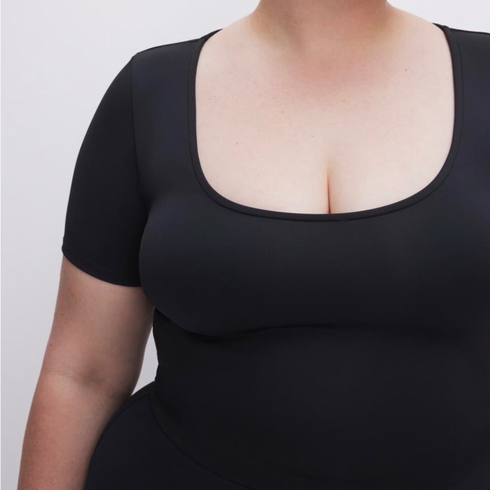 Good American - Sculpting Tee Black -Short Sleeve 3X